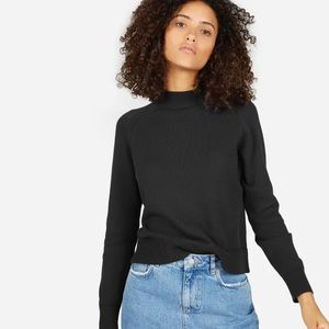 Everlane Charcoal Mock Neck Sweater